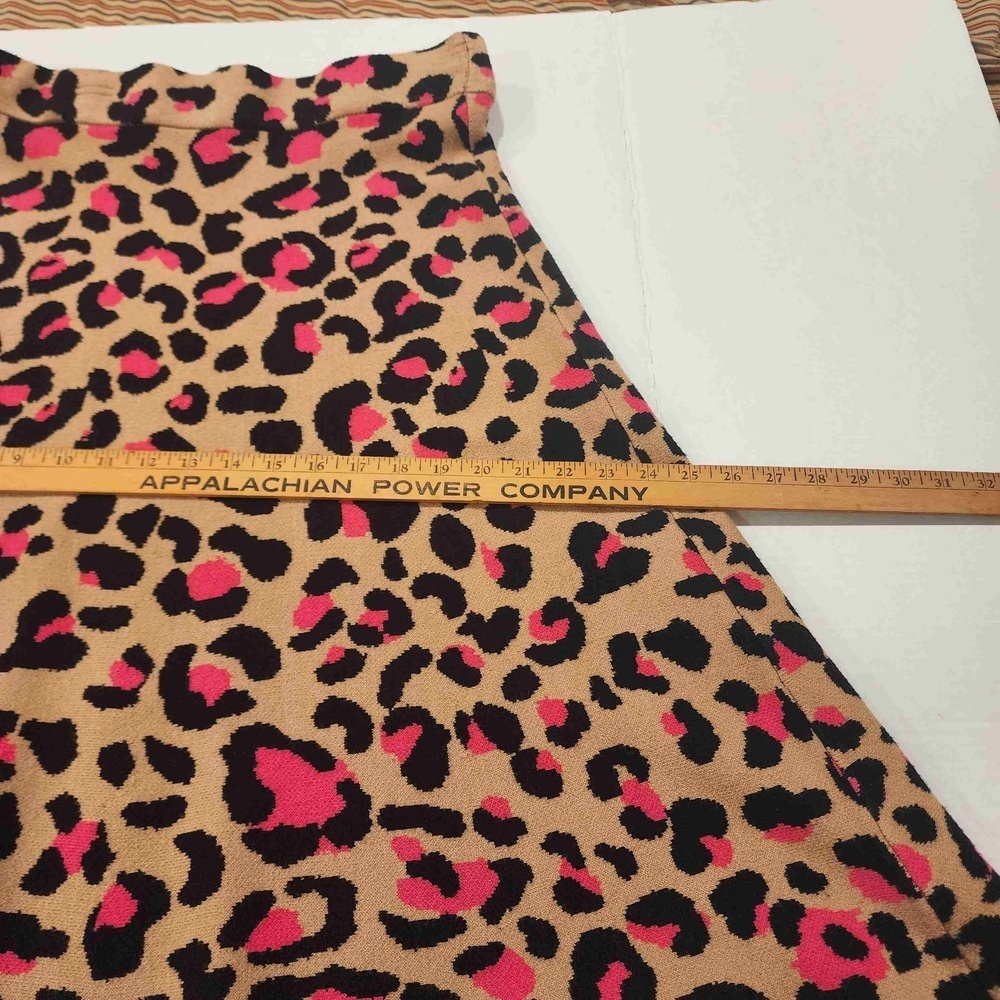 NWT Est 1946 Leopard Print Multicolor A Line Skirt Womens Large Viscose Blend - Picture 8 of 11